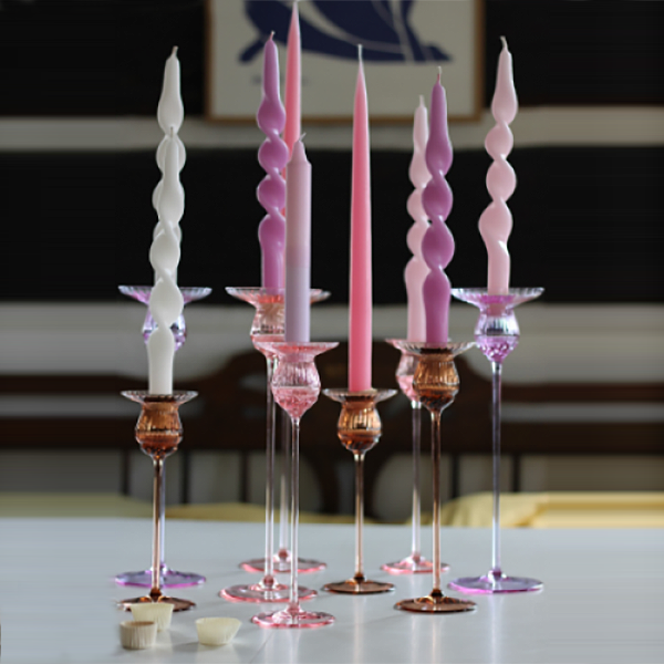 AVL-25-4A-Tulip Candle Holder - 30 cm - New Brown